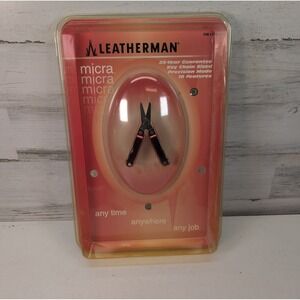 Leatherman Micra Red Black Multi Tool Keychain Scissors New Sealed